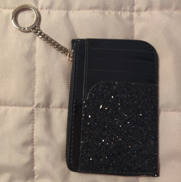 Kate Spade Glitter Zip Card Holder - Picture 2 of 5